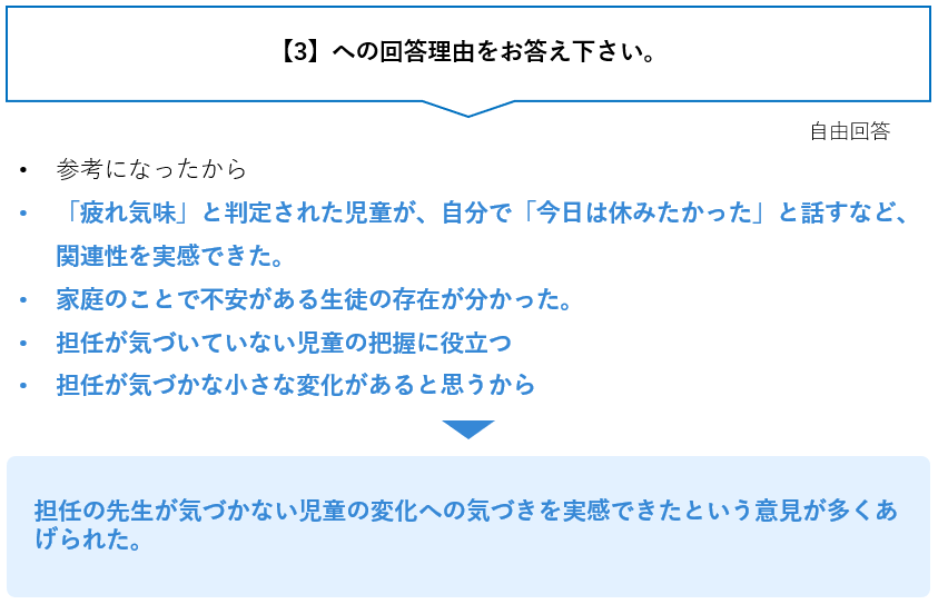【3】への回答理由をお答え下さい。