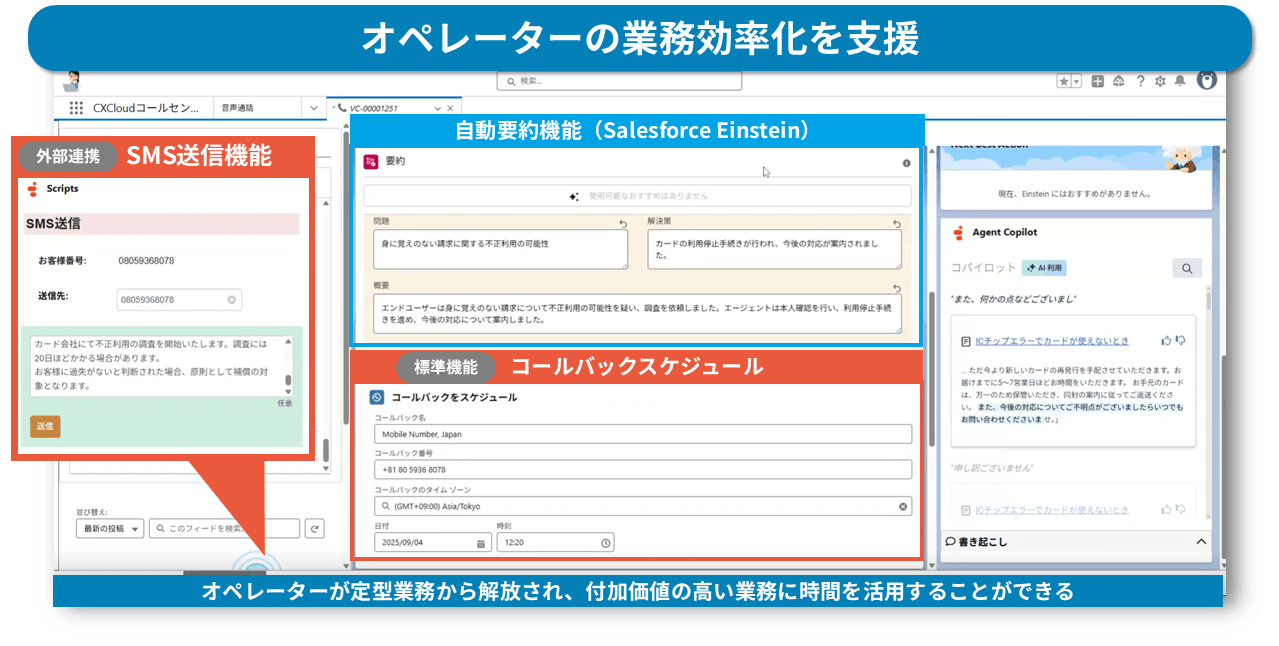 オペレーターの業務効率化を支援