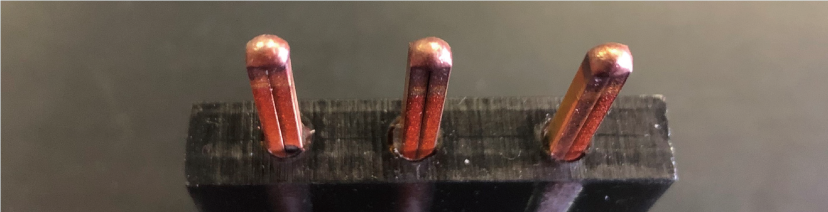 Copper pin welding