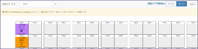 Genesys Cloud CX同時ログイン 通知表示イメージ