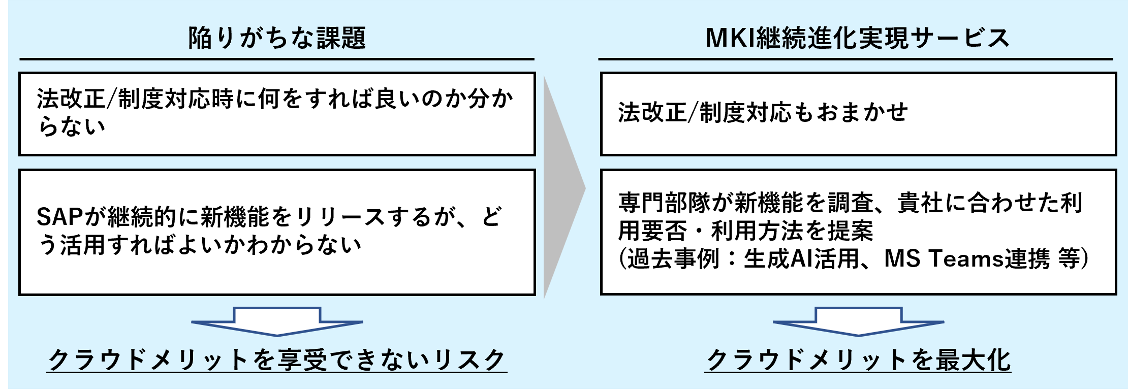 継続進化実現サービスメリット