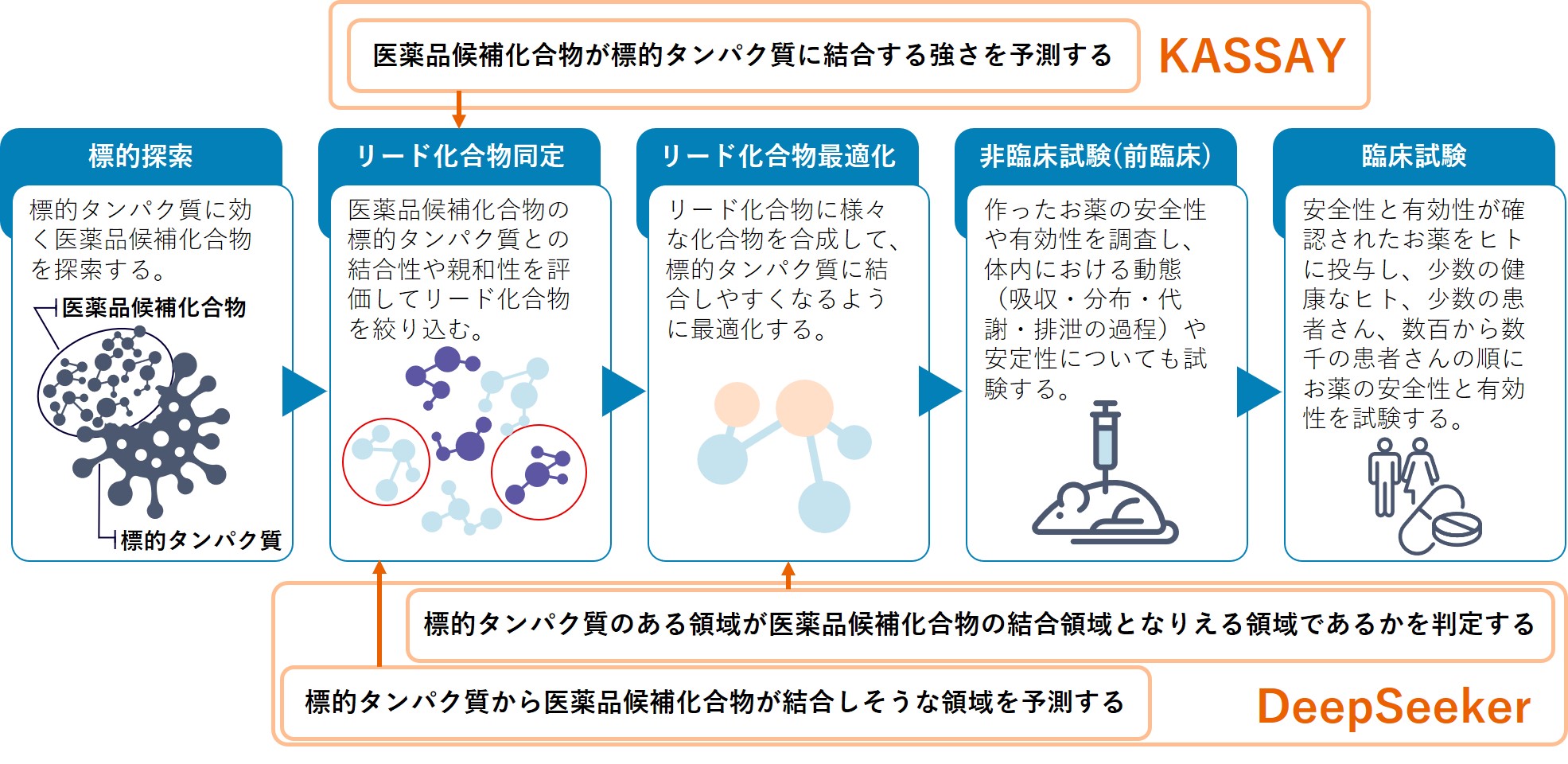 三井情報、AIでドッキング計算を高度化するソフトウェアを開発                        	                        - 標的タンパク質の結合位置予測「DeepSeeker」と親和性予測「KASSAY」の提供を開始 -