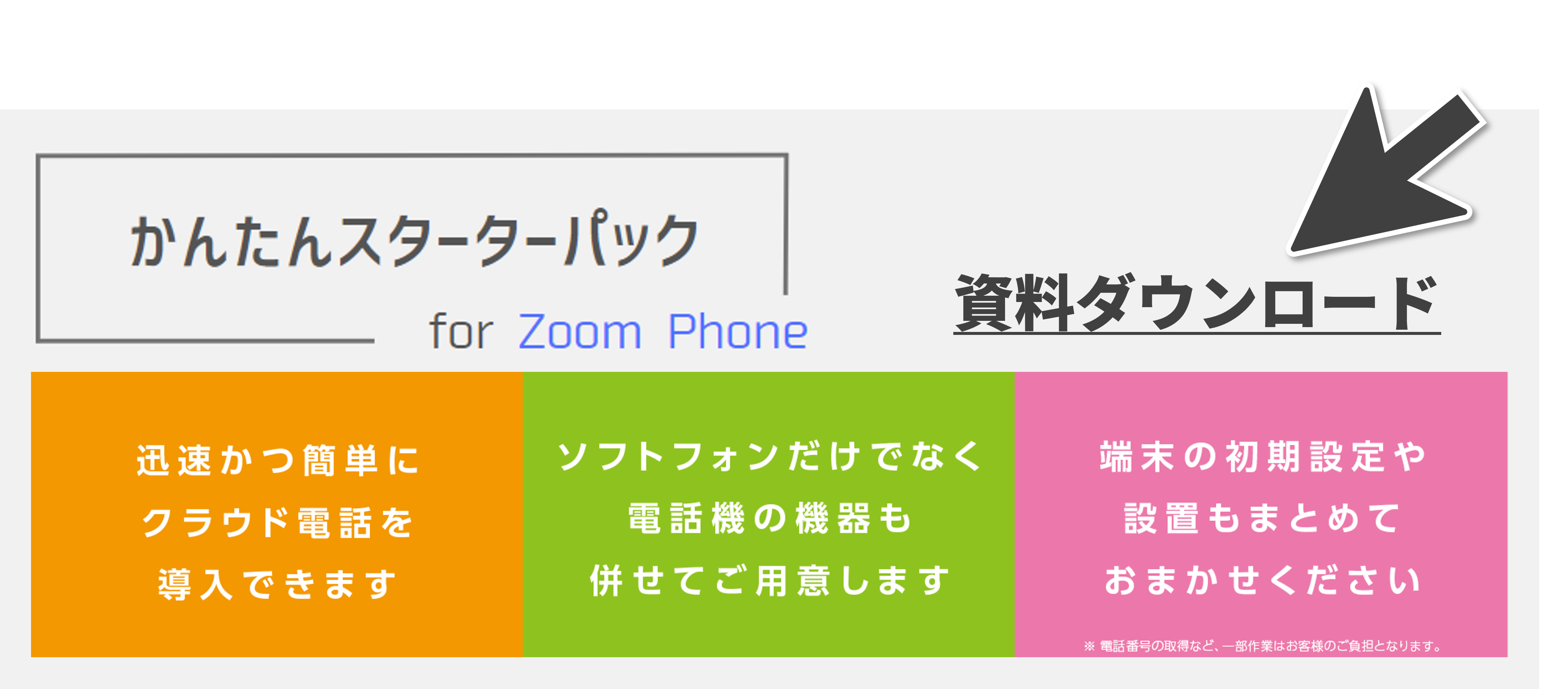 かんたんスターターパック for Zoom Phone